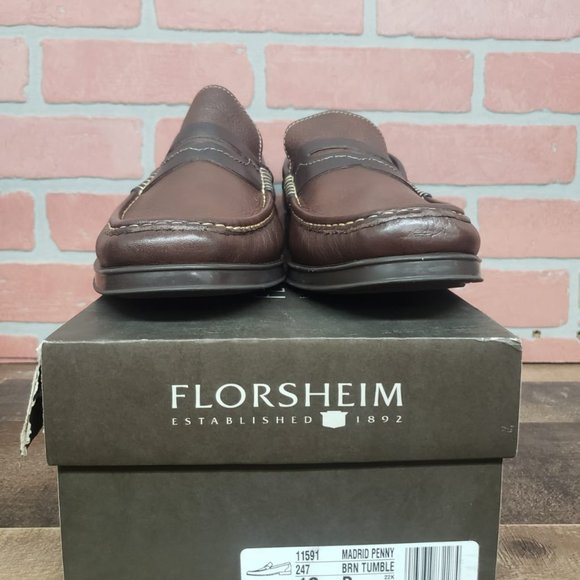 Florsheim Men\'s Brown Madrid Penny Leather Slip-on main image 6